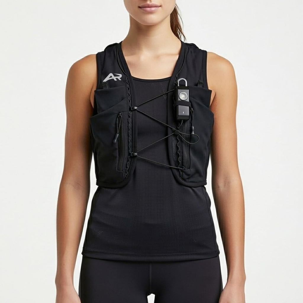 AeroRun™ Laufweste mit 500ml Trinkflasche & Alarm Licht (Größe XS-S)