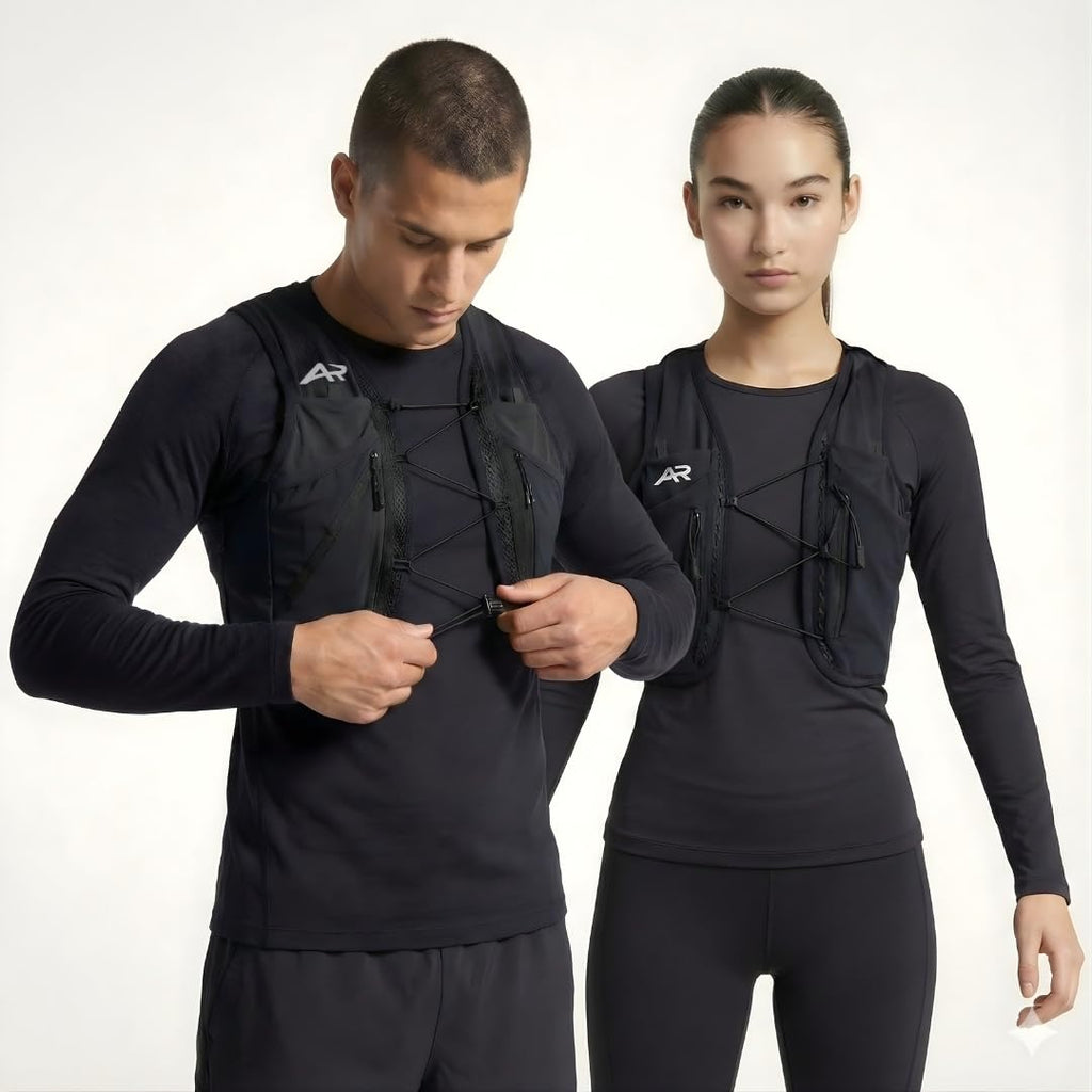 AeroRun™ Laufweste mit 500ml Trinkflasche & Alarm Licht (Größe XS-S)