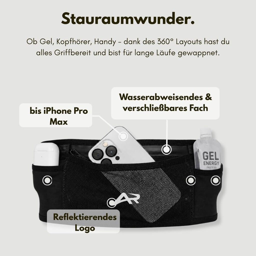 AeroRun® Laufgürtel mit 300ml Softflask
