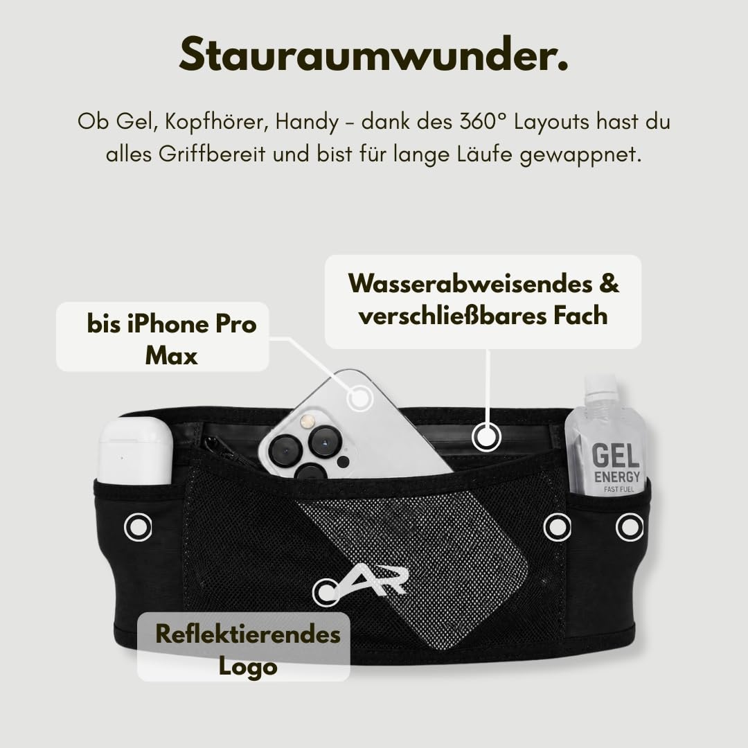 AeroRun® Laufgürtel mit 300ml Softflask