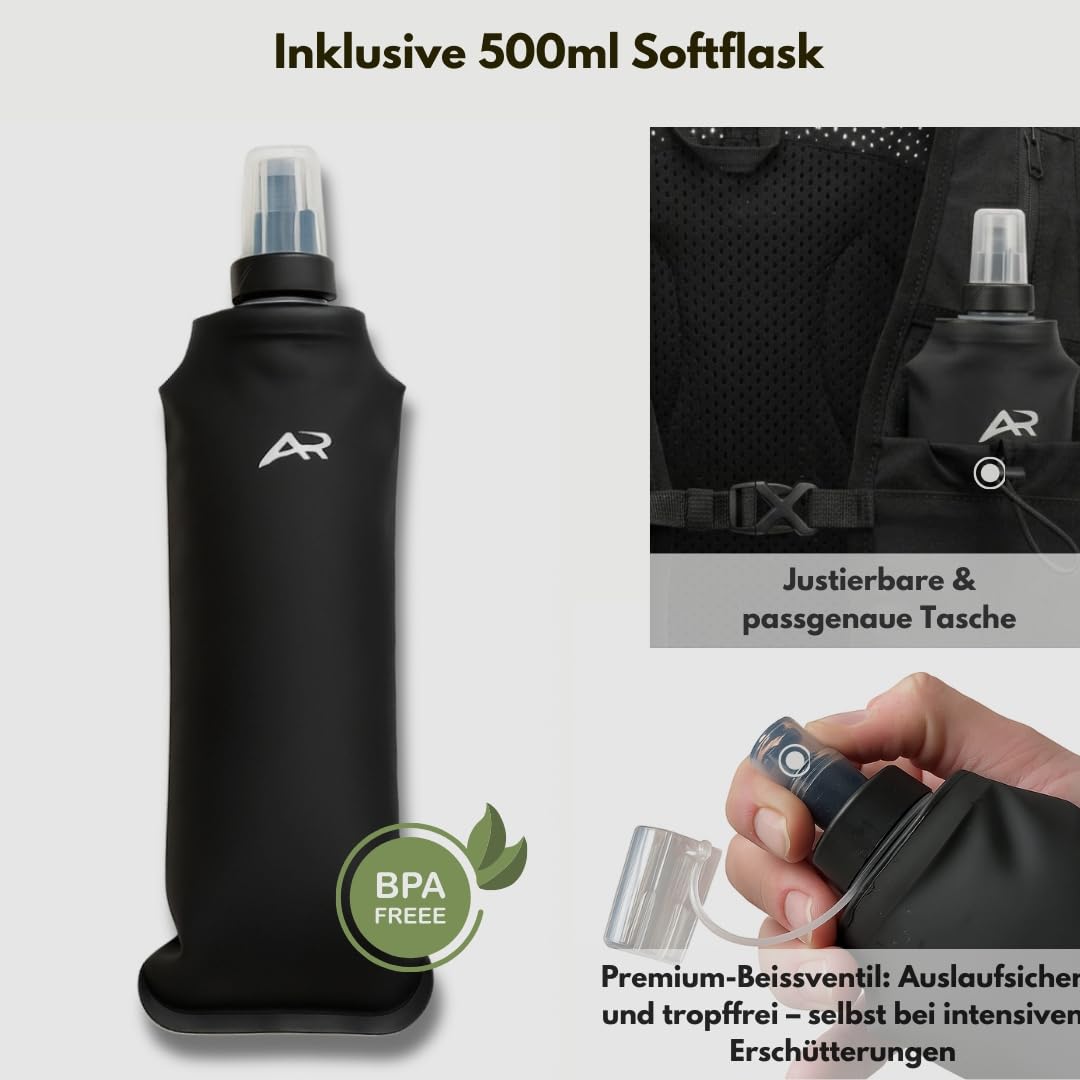 AeroRun® Lite mit 500ml Soft Flask Trinkflasche