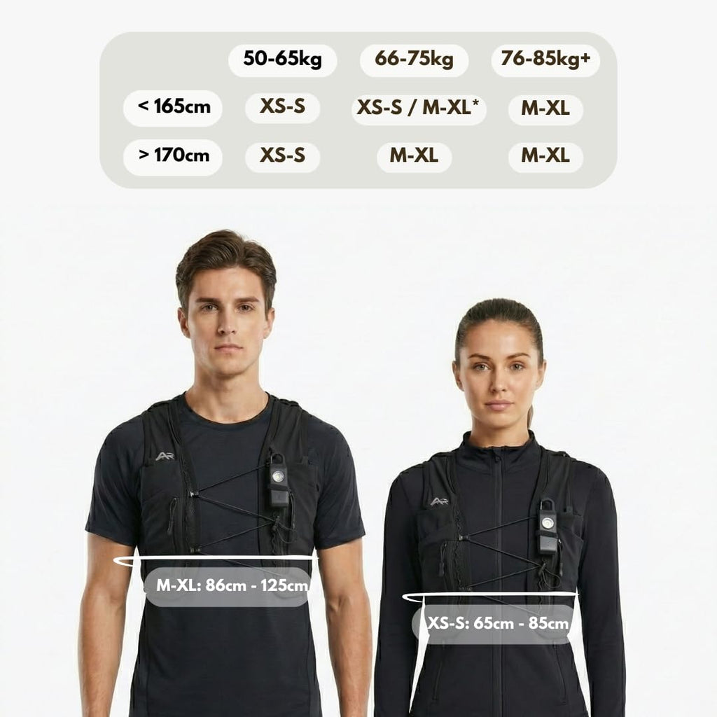 AeroRun™ Laufweste mit 500ml Trinkflasche & Alarm Licht (Größe XS-S)